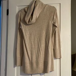 Loft cream cowl tunic sweater